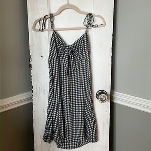 Womens Billabong black and white checkered dress
